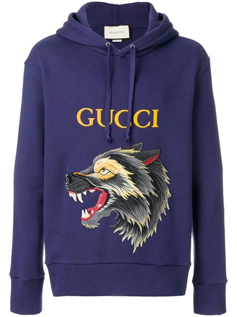 blue gucci hoodie men's|real gucci hoodie for men.